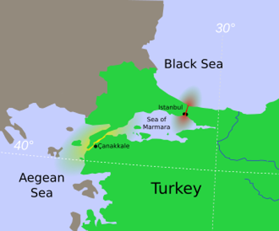 860 rus forces sailed into the bosporus in a fleet of about 200 06 18
